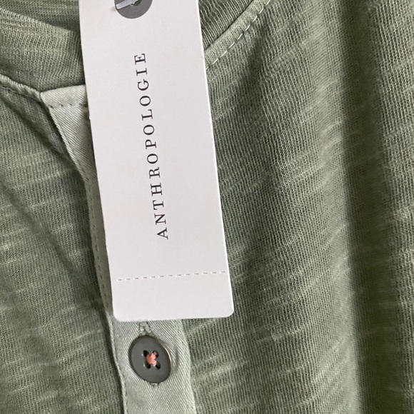 NWT olive tank MAXI from ANTHROPOLOGIE- cute deets - Picture 6 of 13